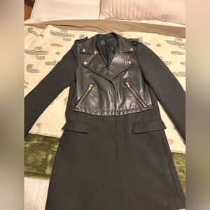 Zara Black Leather Women's Jacket